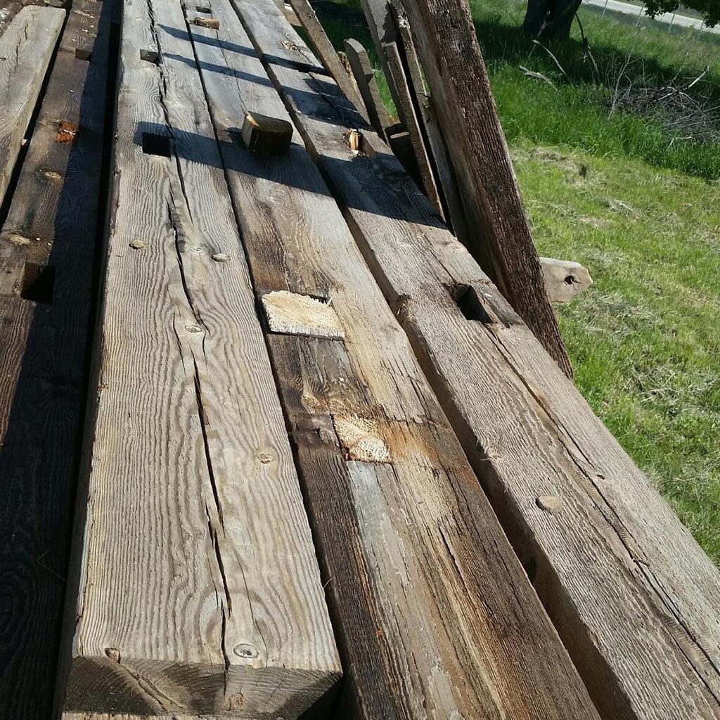 Rough Reclaimed Wood Beam Chicago Fabrications