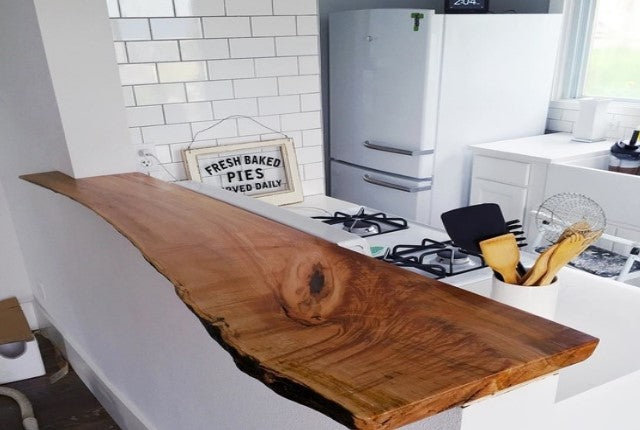 Inspiration Gallery: Adding Character in the Kitchen with Live Edge Furniture