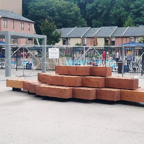 Outdoor Beam Bench