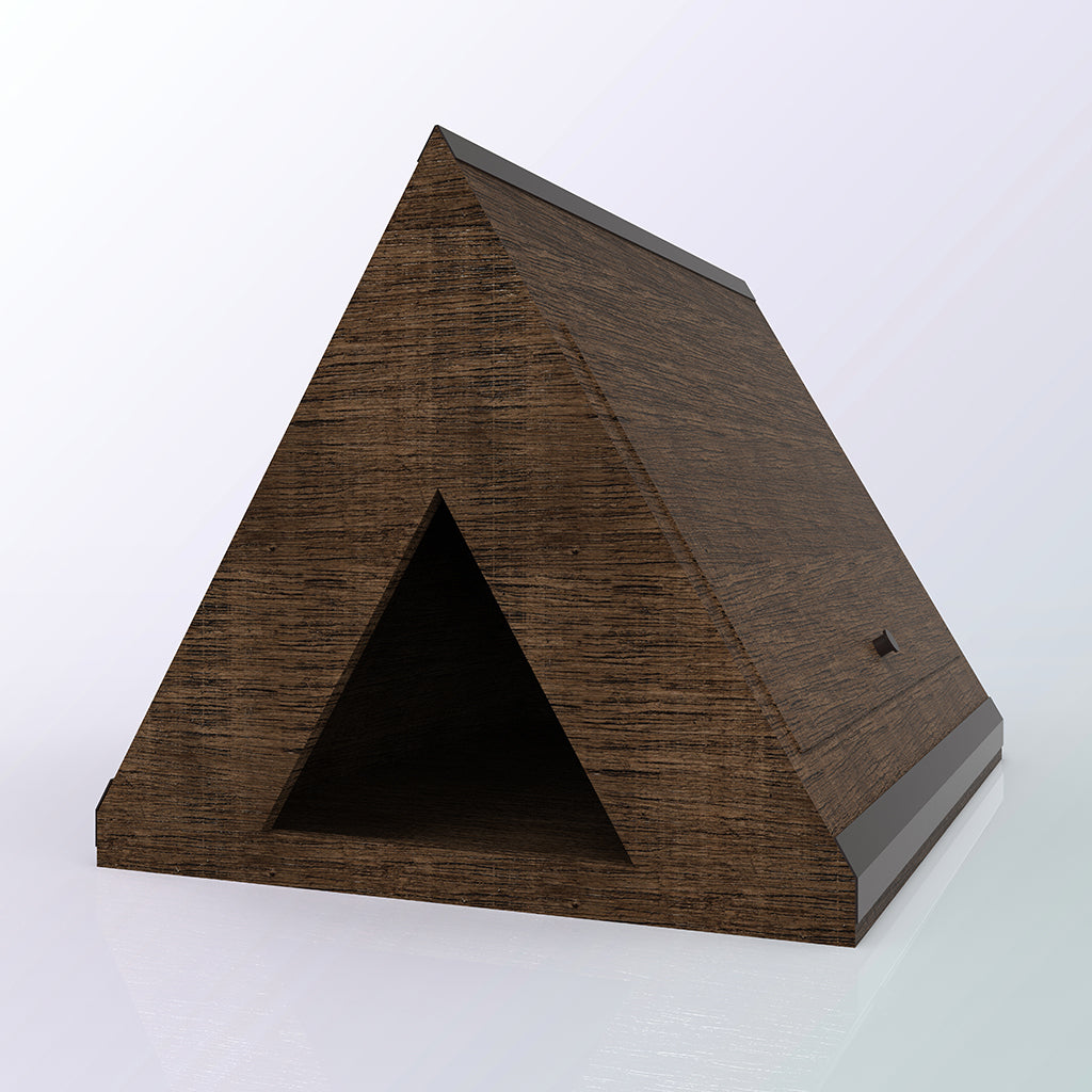 reclaimed wood cat house | Reclaimed Wood | Pet Furniture | Pet Home | Walnut Wood Dog Bed Platform