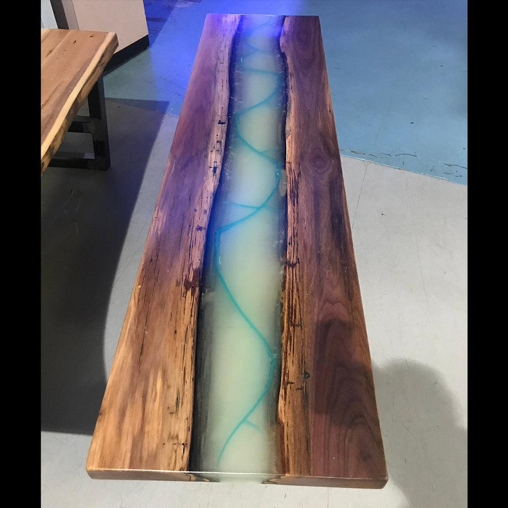 Glow in the Dark Live Edge Coffee Table