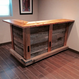 L-Shaped Reclaimed Bar