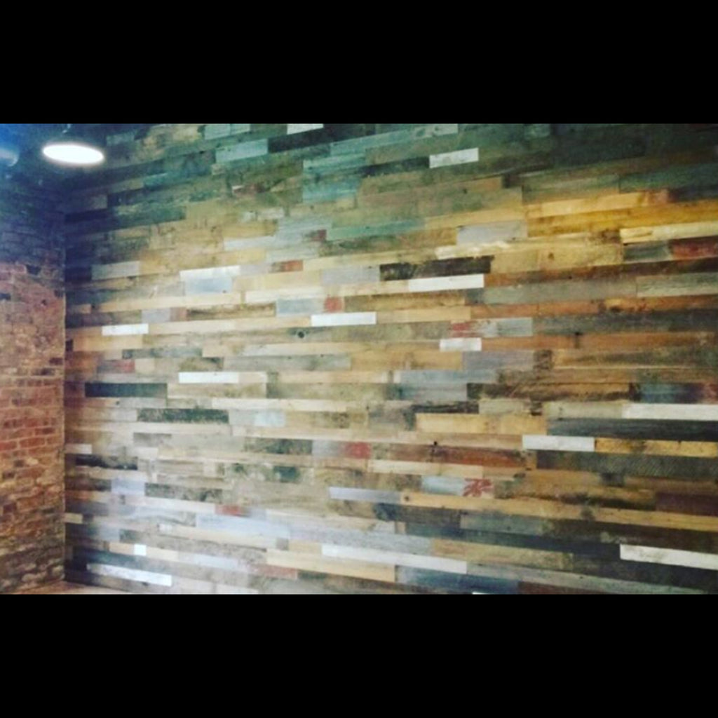 Mixed Wood Wall Cladding