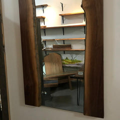 Live Edge Walnut Wall Mirror