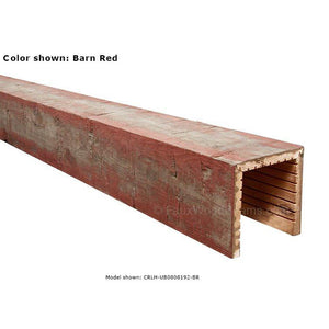 5’ Mitered Reclaimed Wood Beam (Red)