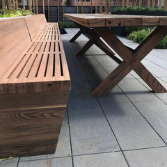 20’ Redwood Indoor/Outdoor Bench