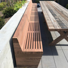 20’ Redwood Indoor/Outdoor Bench