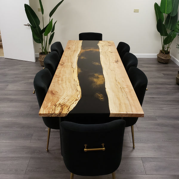 Spalted Maple Epoxy River Conference Table