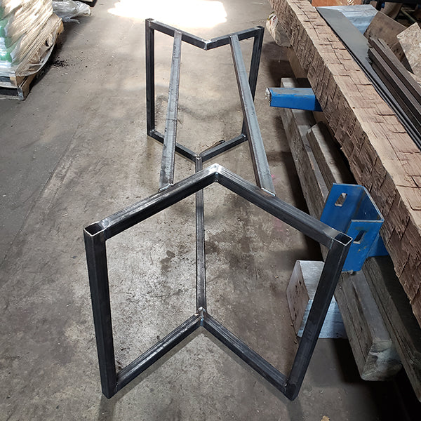 Geometric Steel Table Base