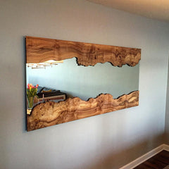 Live Edge Wood Wall Mirror