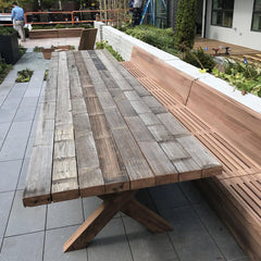 20’ Redwood Indoor/Outdoor Bench