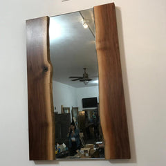 Live Edge Walnut Wall Mirror