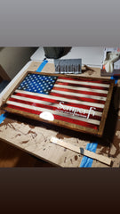 Wooden American Flag