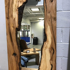 Live Edge Wood Wall Mirror