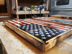 Wooden American Flag