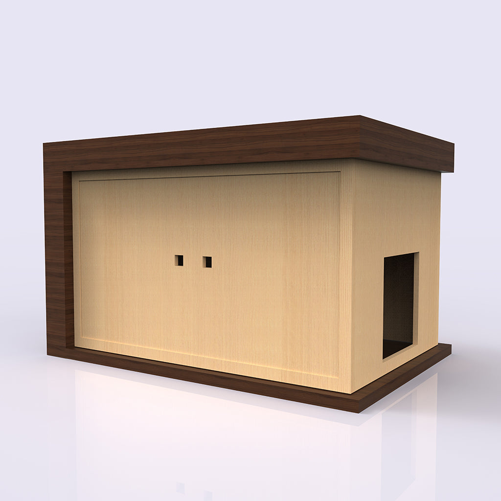 Walnut & Red Cedar Litter Box | Reclaimed wood pet furniture | Pet Furniture