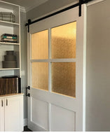 Barn Door with Rain Glass