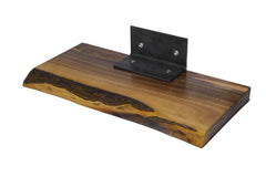 3-Piece Live Edge Walnut Shelf