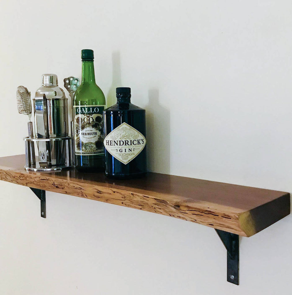 3’ Live Edge Walnut Shelf