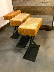 Structural Timber Stool – Chicago Fabrications