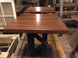 Reclaimed Wood Steel Base Frame End Table