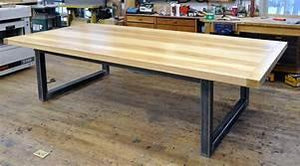 sandsynlighed sekundær kredit 8ft Long Oak wood Table Top And Industrial Pipe Legs Modern Custom Tab –  Chicago Fabrications