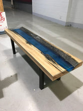 Epoxy Resin Coffee Table with a Glass Top