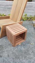 Red Wood End Table (Great for Outside)
