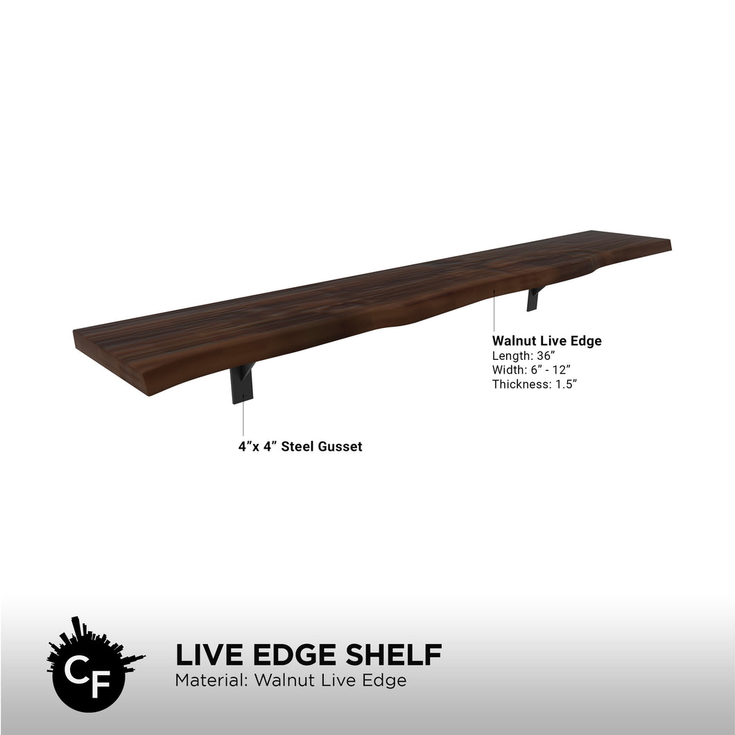 Live Edge Shelf