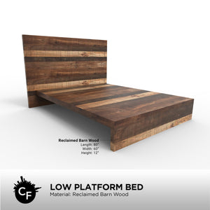 Low Platform Bed