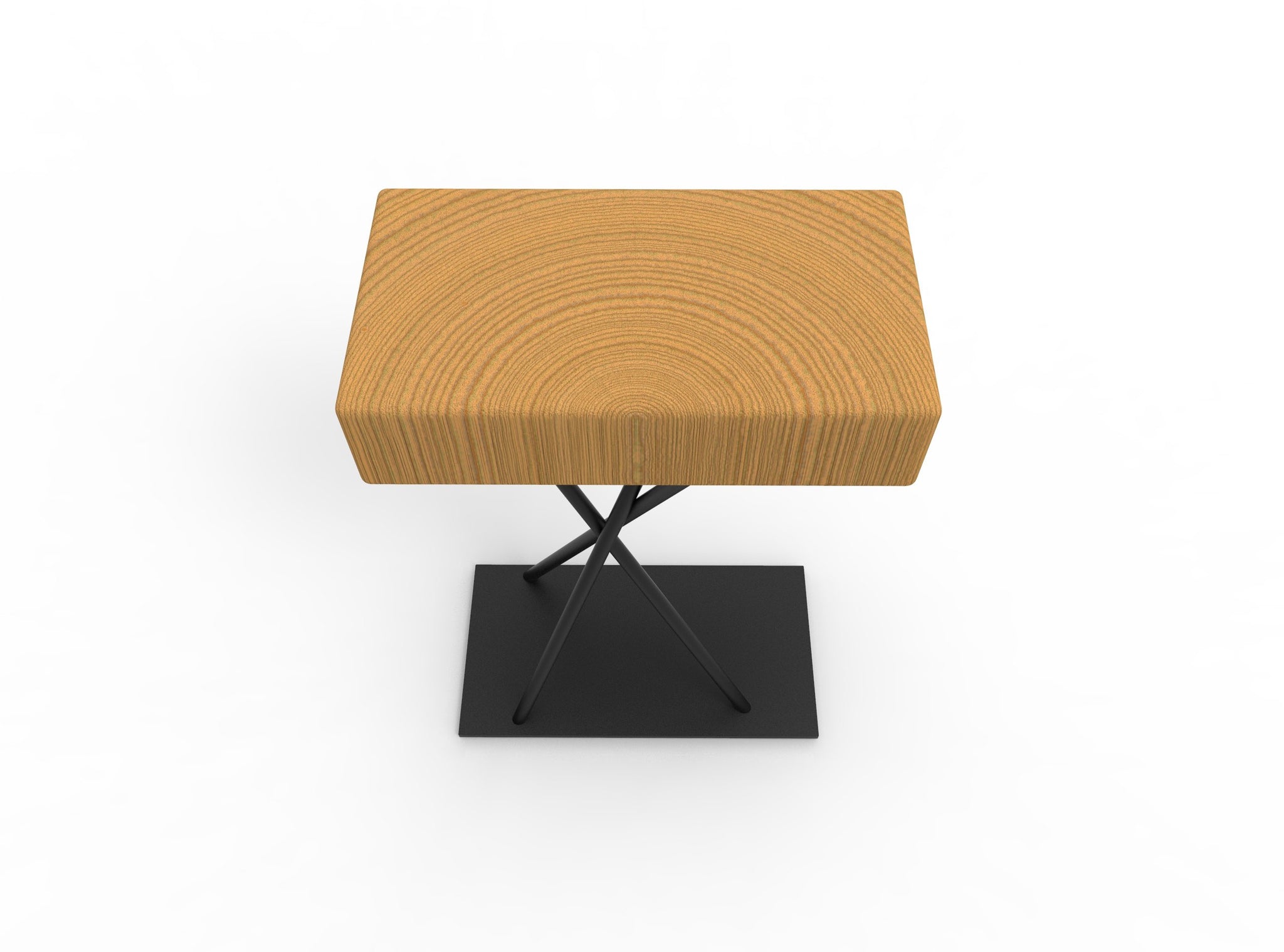 Rustic Steel and Structural Timber Stool – Chicago Fabrications