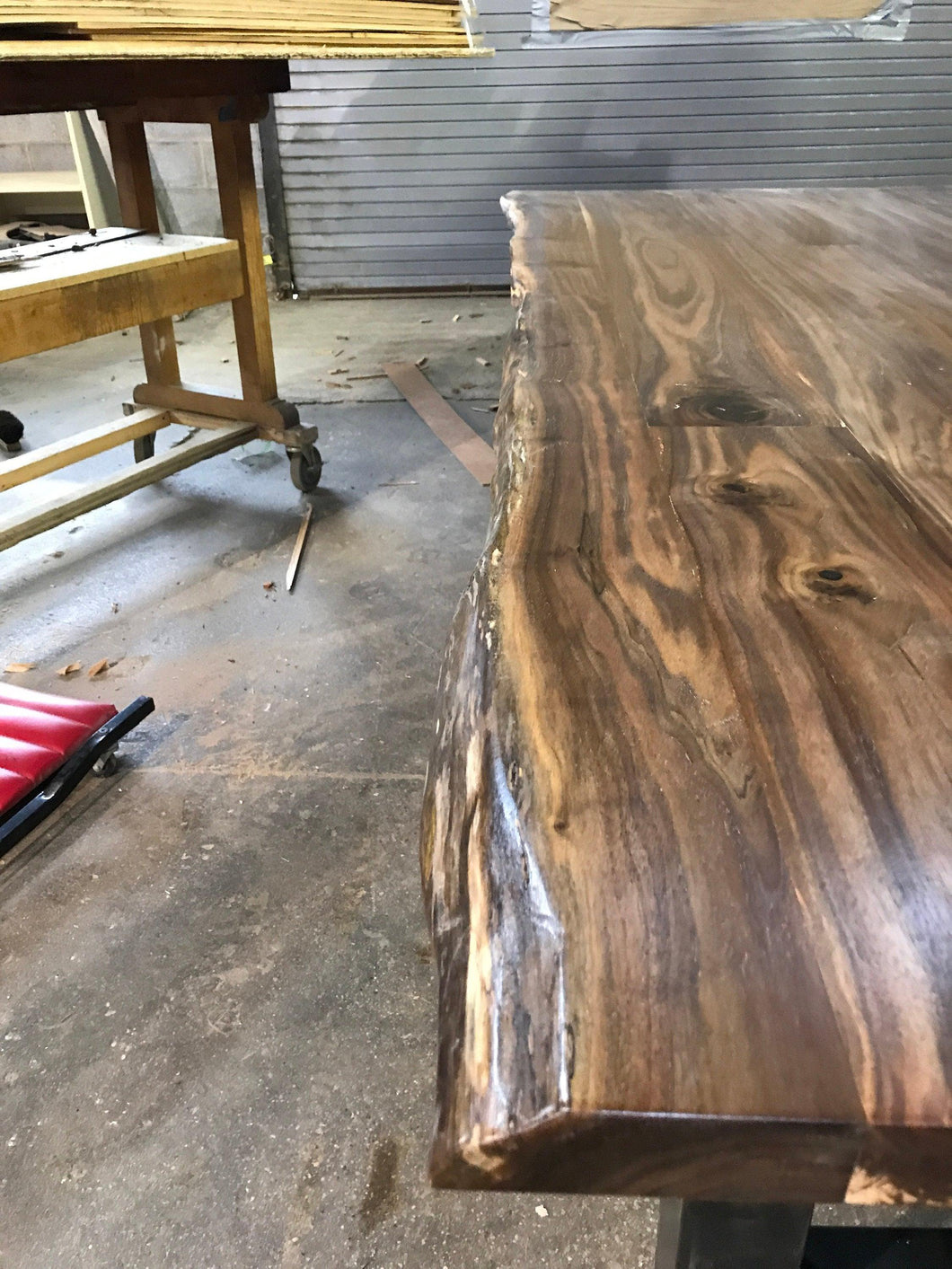Beautiful Handcraft Live Edge Walnut Table For Your Office Or Home
