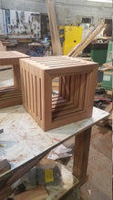Red Wood End Table (Great for Outside)