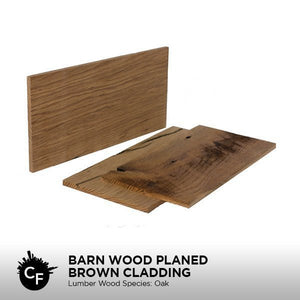 Barn Wood Planed Brown Cladding