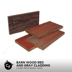 Barn Wood Red and Gray Cladding