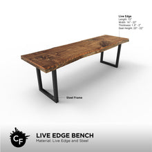 Live Edge Bench