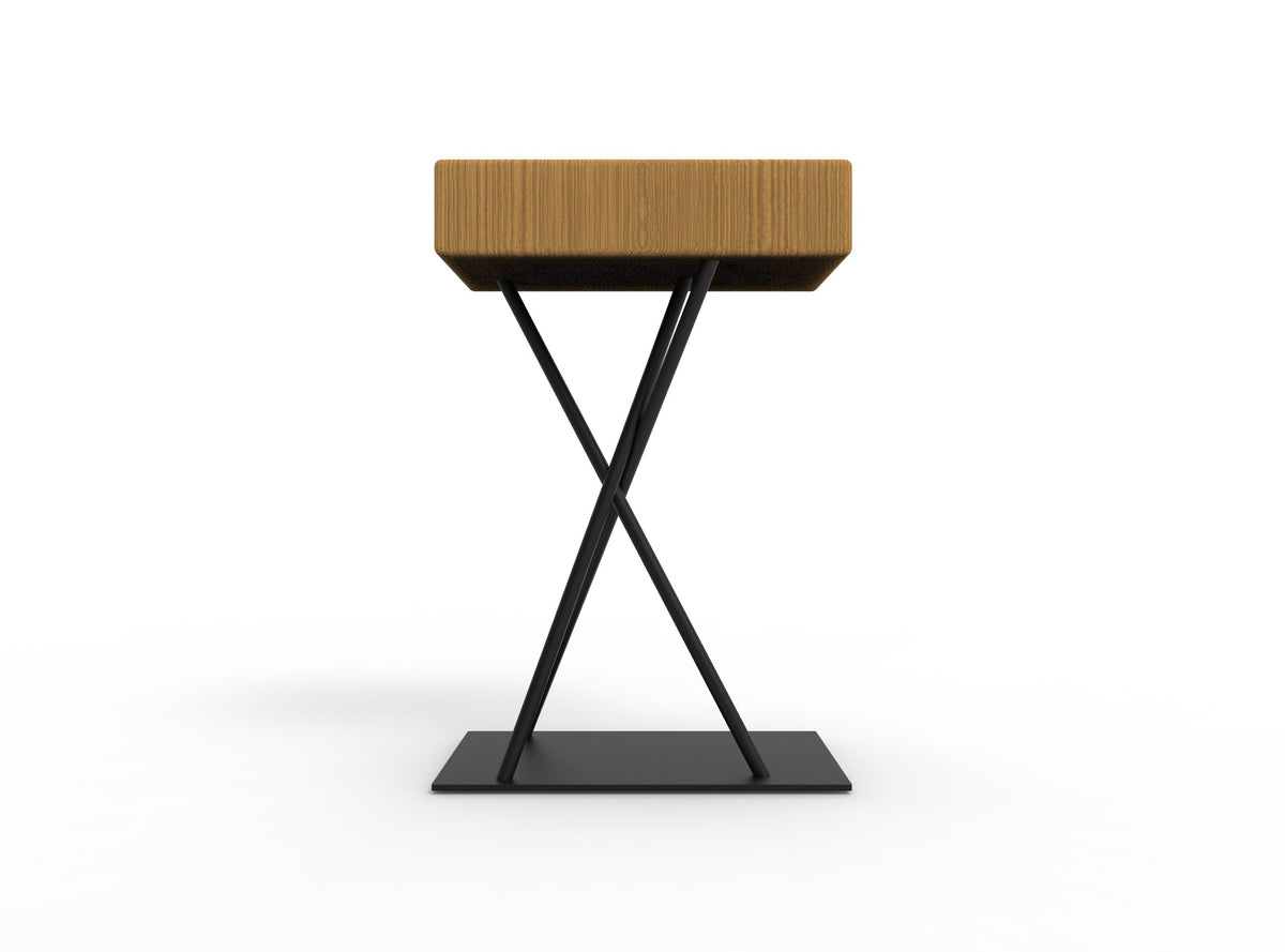 Structural Support Stool Rustic Steel and Structural Timber Stool