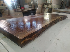 Walnut natural live edge rustic rough slab  lumber wood for Shelf