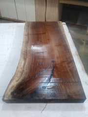 Walnut natural live edge rustic rough slab  lumber wood for Shelf