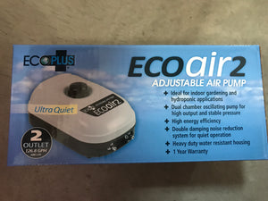 EcoPlus Eco Air 2 Two Outlet-3 Watt 126 GPH (30/Cs)
