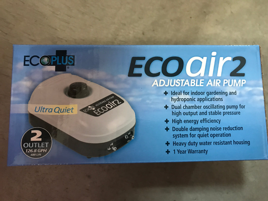 EcoPlus Eco Air 2 Two Outlet-3 Watt 126 GPH (30/Cs)
