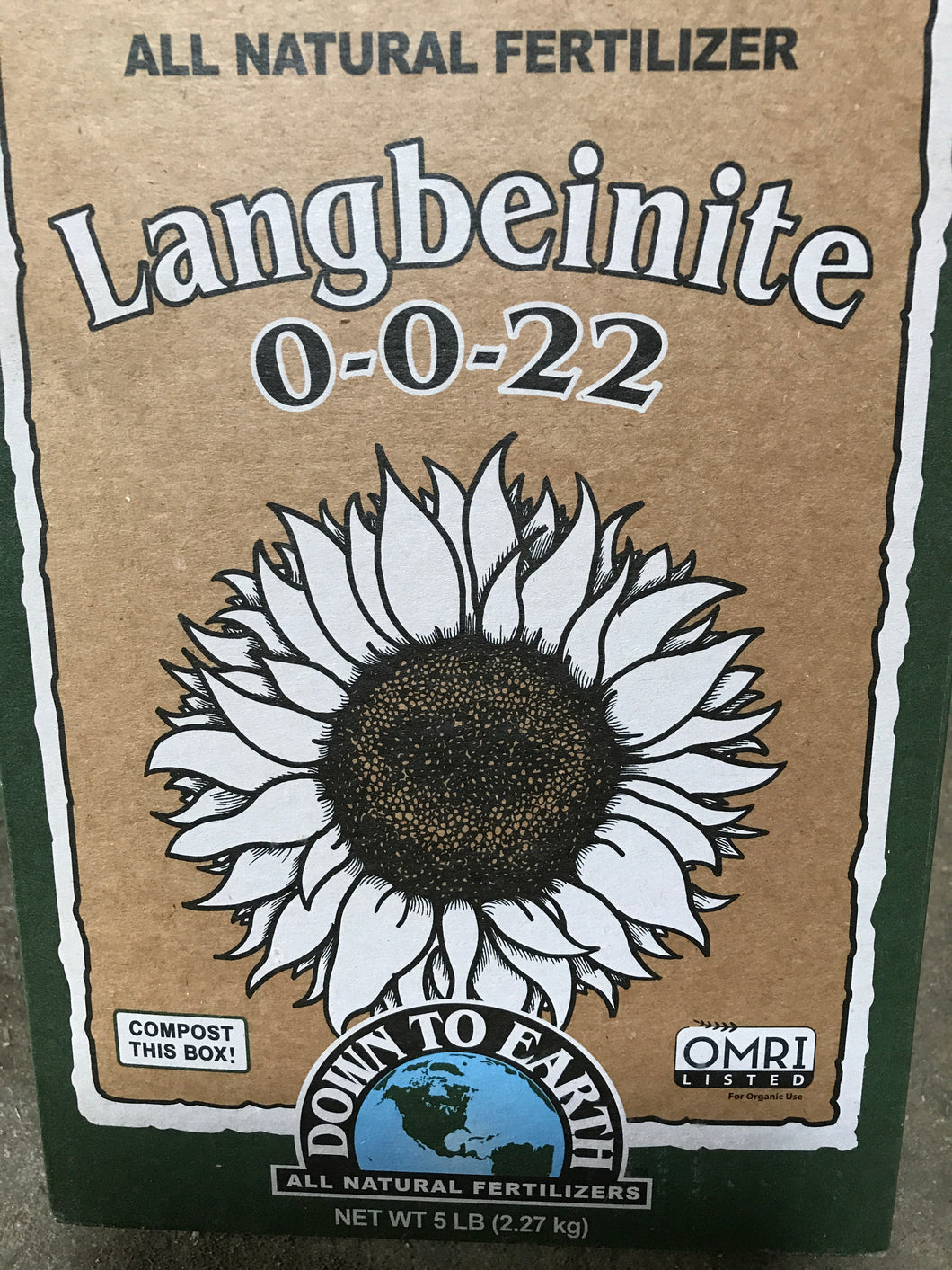 Down To Earth Langbeinite (Sul-Po-Mag)-5 LB